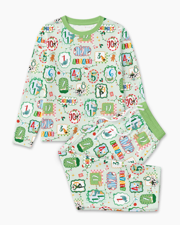 12 Christmas Prayers Bamboo Men's Pajama Set