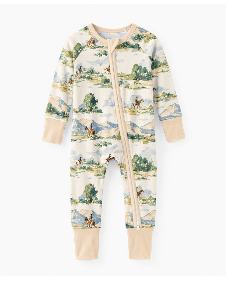 Western Cowboy Landscape Bamboo Convertible Zippy