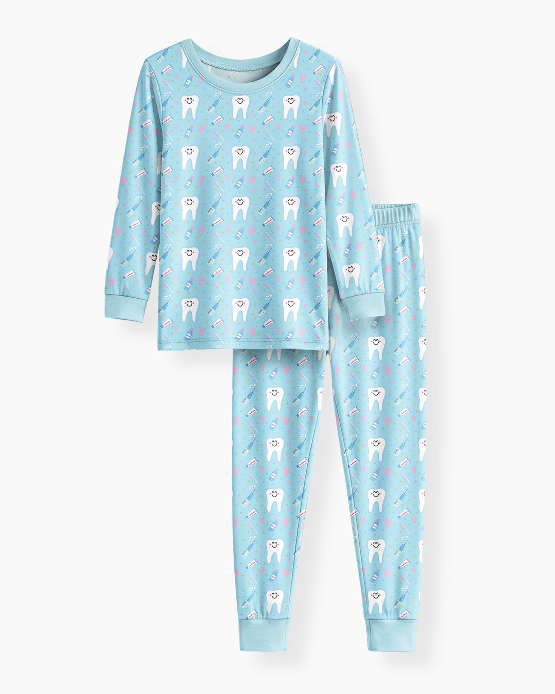 Template Bamboo Two Piece Long Sleeve Pyjamas Set