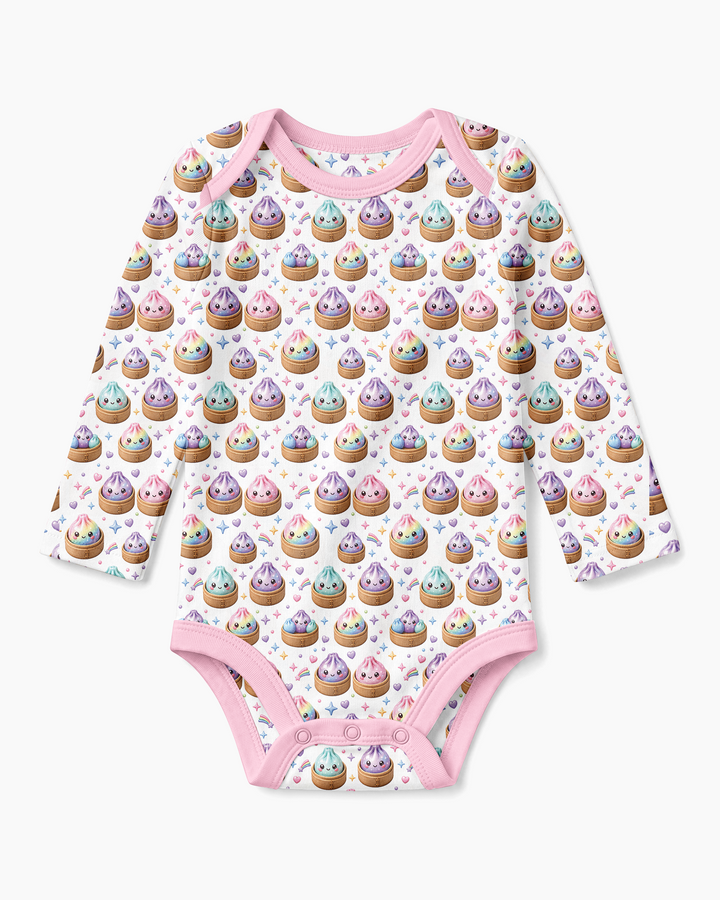 Cute Glitter Dumpling Bamboo Bodysuit