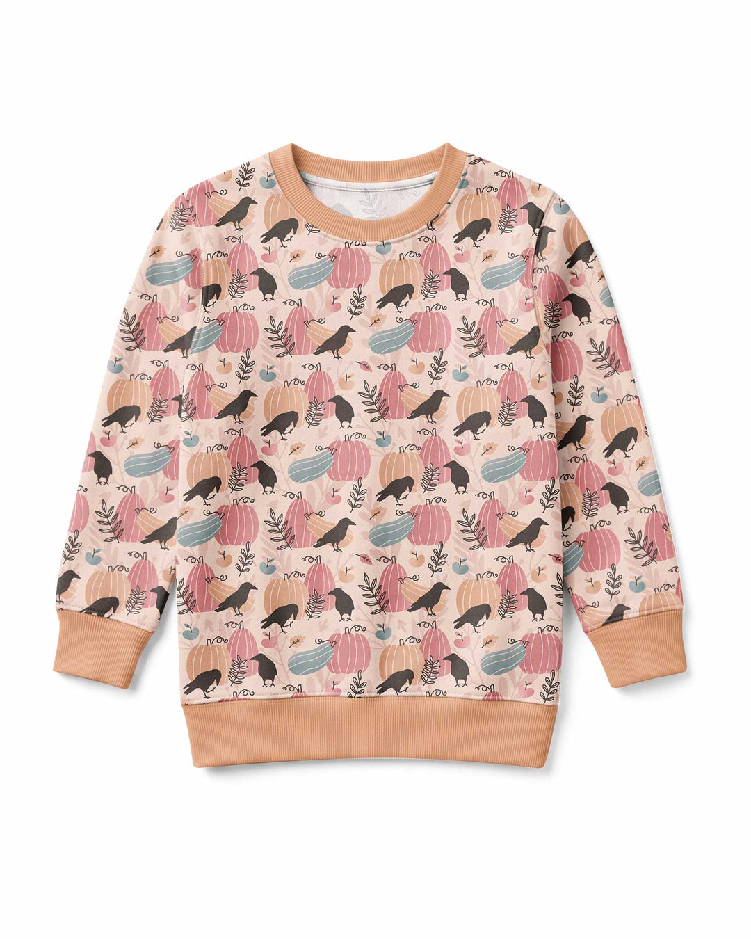 Pastel Pumpkin Patch Bamboo Crewneck Sweatshirt