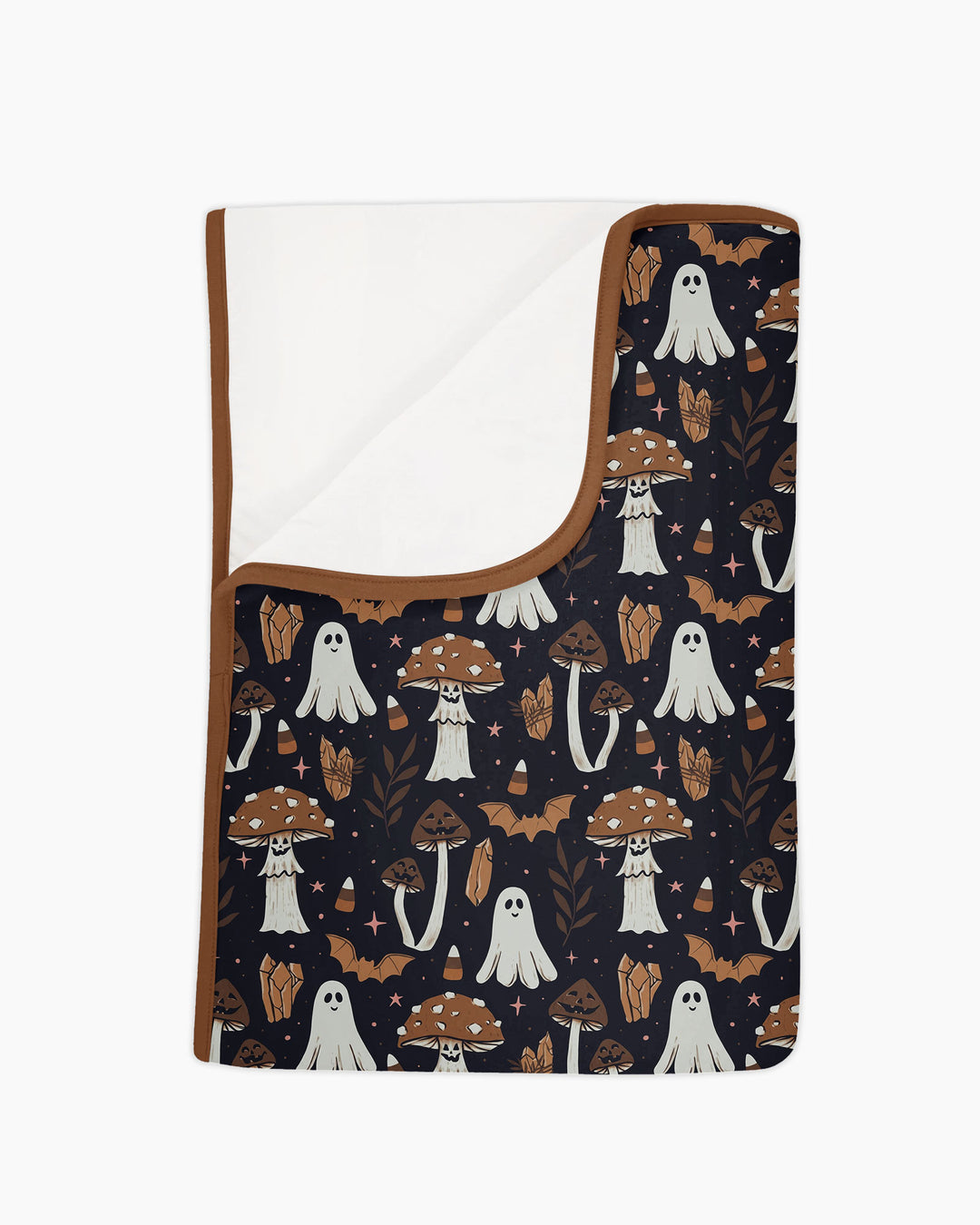 Retro Halloween Whimsy Bamboo Blanket