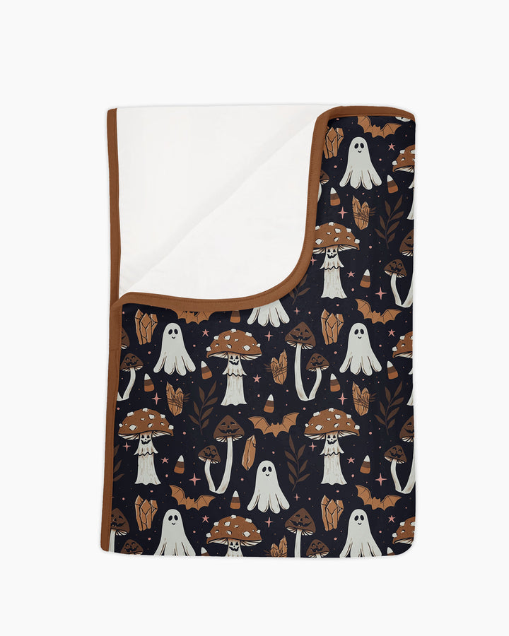Retro Halloween Whimsy Bamboo Blanket