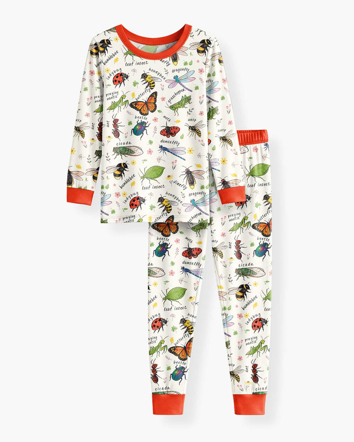 Bug Learning Bamboo Two Piece Long Sleeve Pajama Set