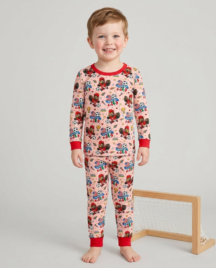 We Are The Champions Soccer Cup 2026 Bamboo Two Piece Long Sleeve Pajama Set