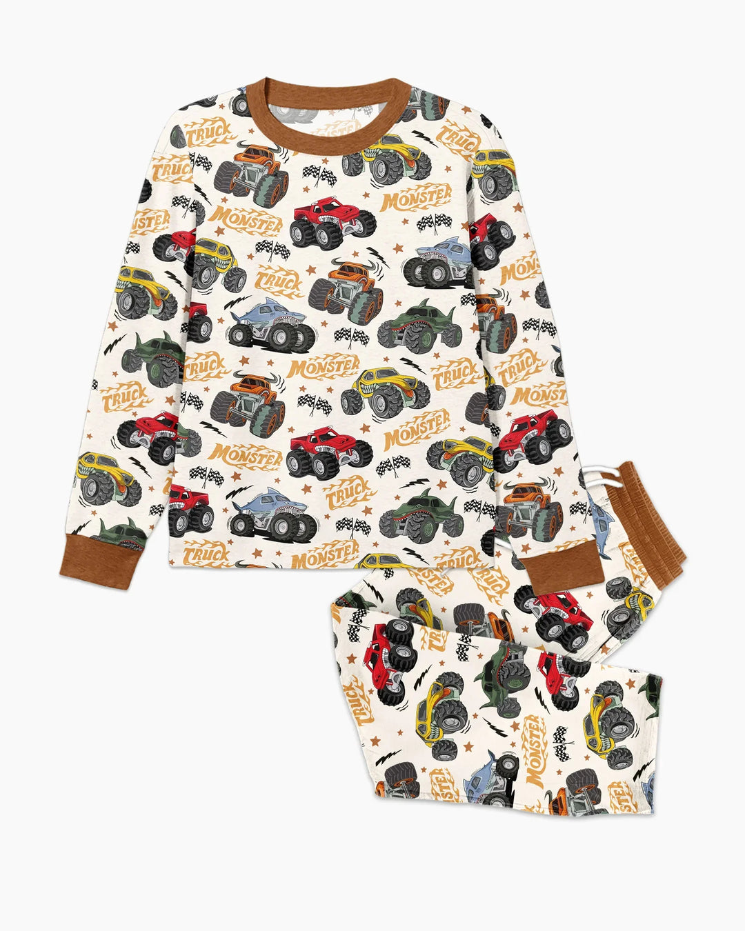 Vroom Vroom Monster Truck Bamboo Men's Pajama Set
