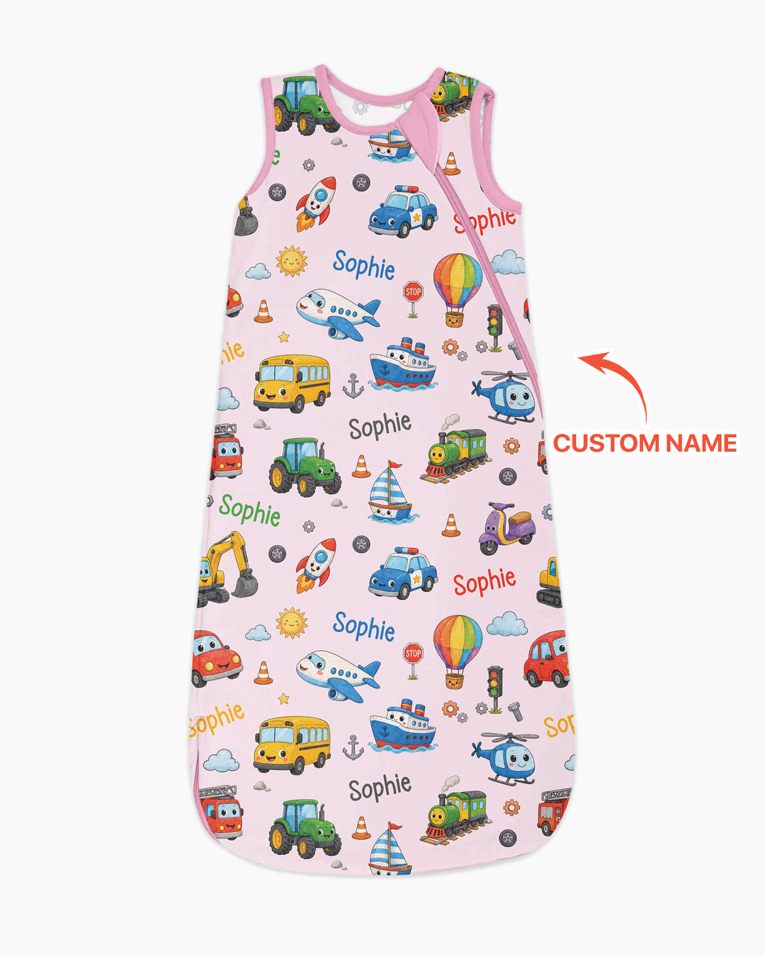 Custom Name Cute Transport Bamboo Sleep Bag