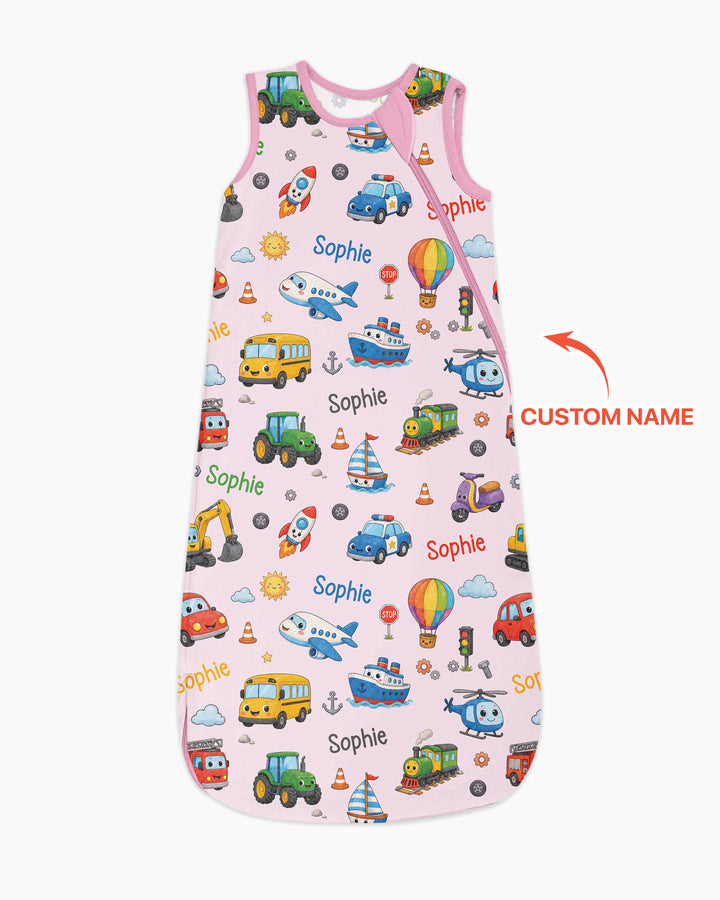 Custom Name Cute Transport Bamboo Sleep Bag