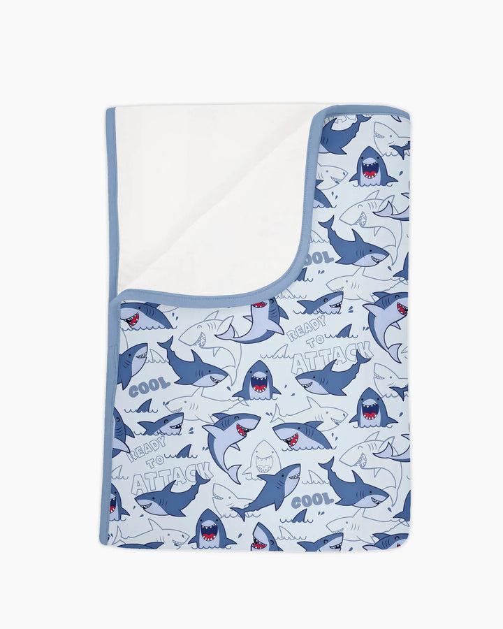 Big Sharks Attack Bamboo Blanket