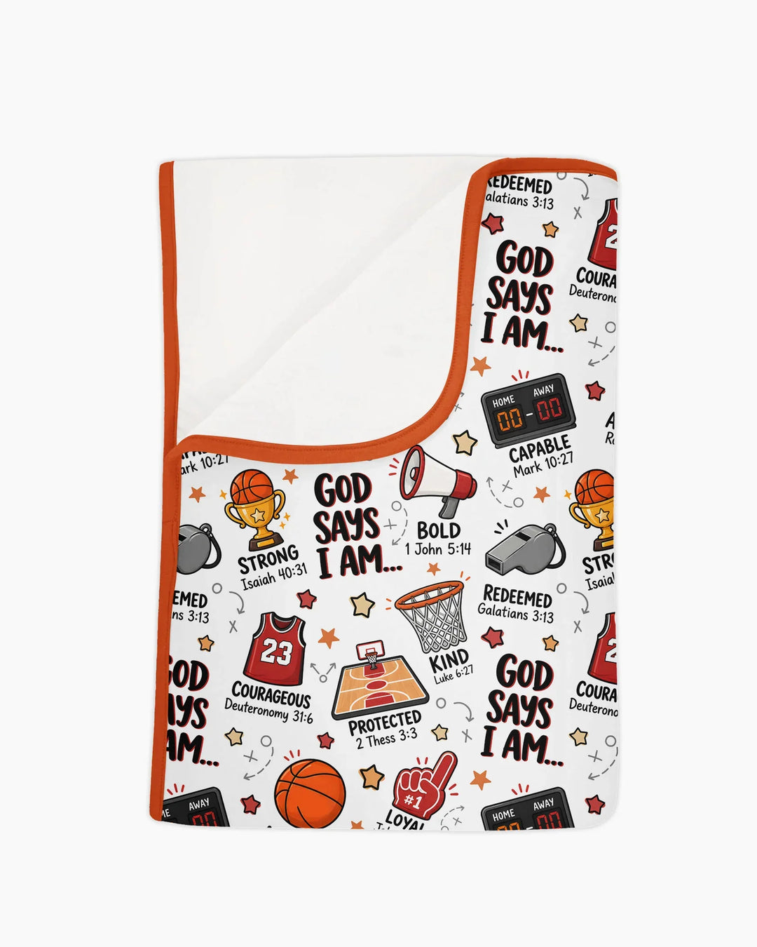 Basketball God Says I Am Bamboo Blanket