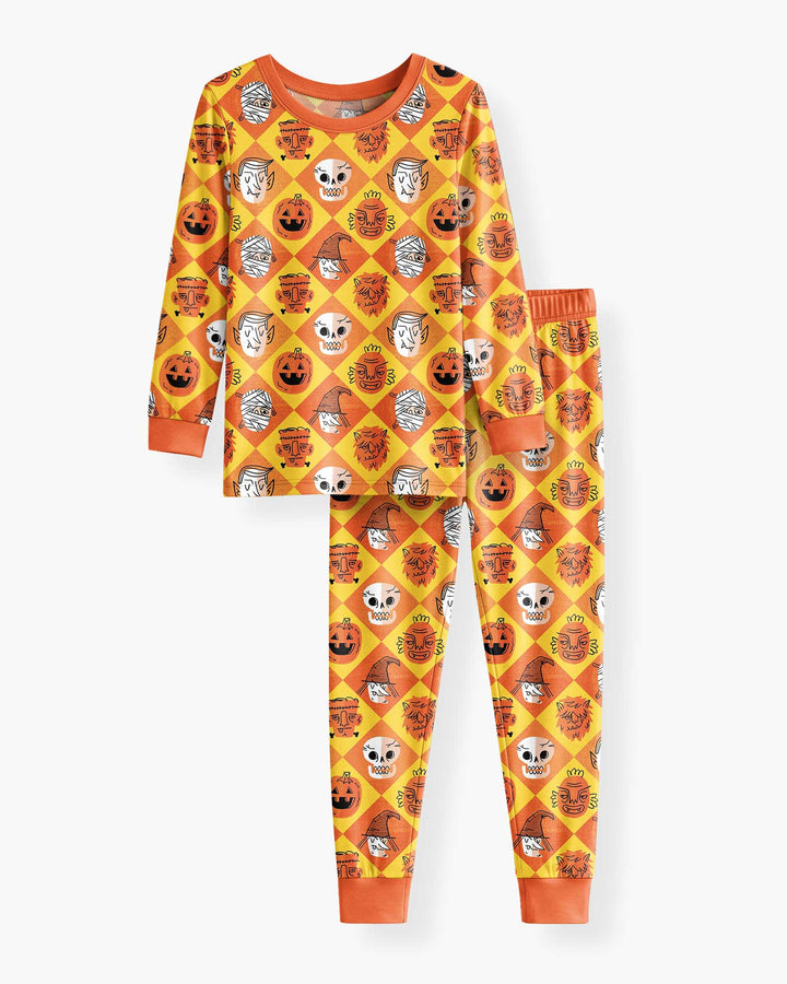 Monster Mix Bamboo Two Piece Long Sleeve Pajama Set
