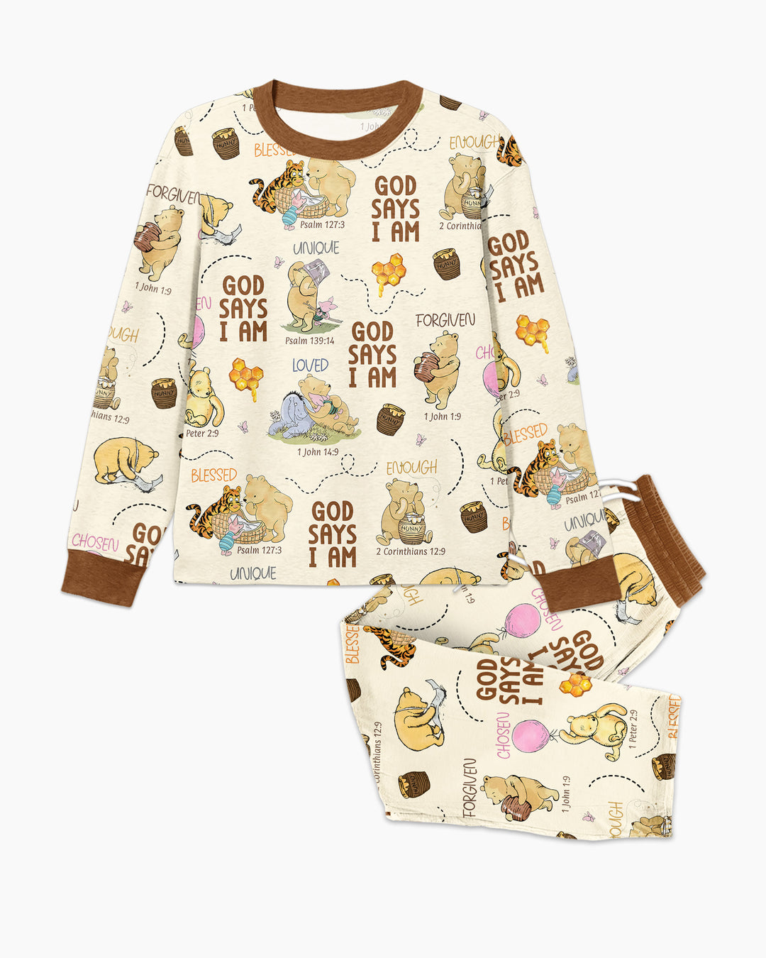God Says I Am – Little Blessings Bamboo Men's Pajama Set