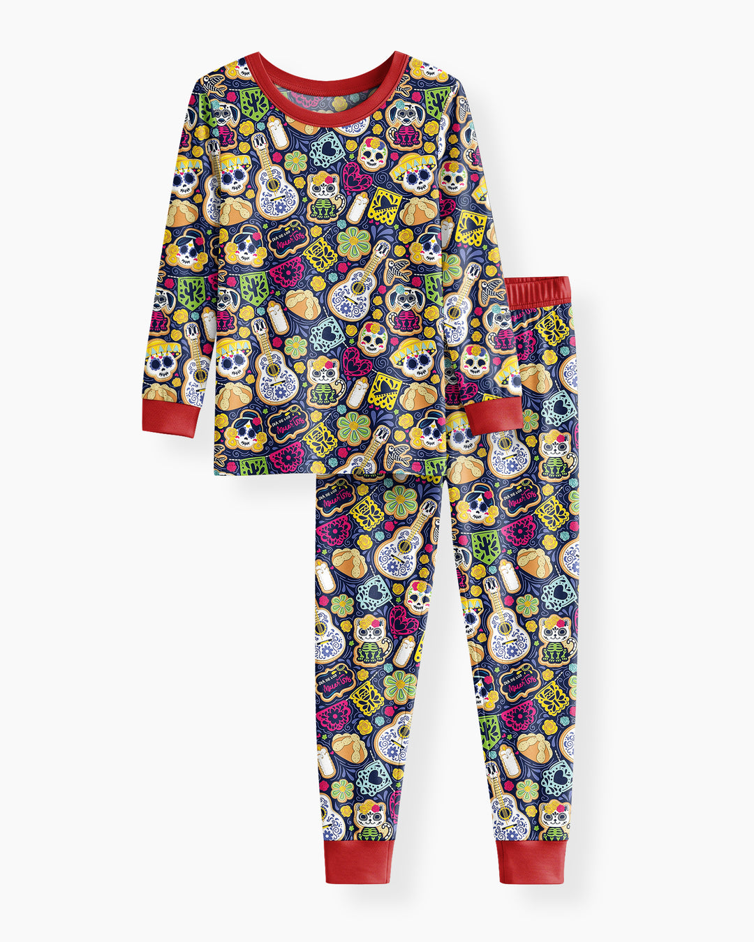 Cookie De Los Muertos Bamboo Two Piece Long Sleeve Pajama Set