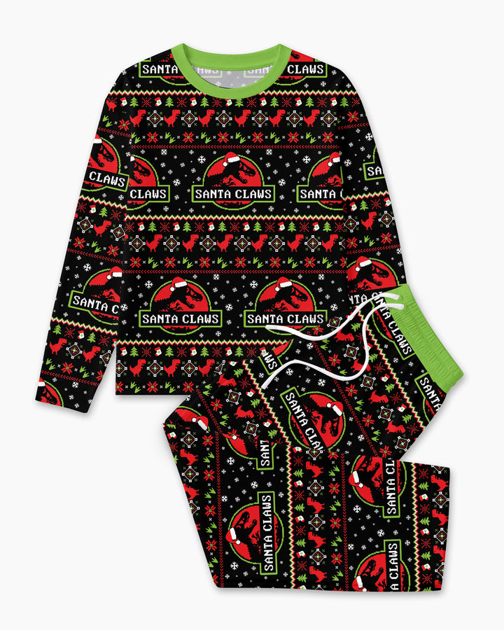 Santa Claws Christmas Bamboo Men's Pajama Set