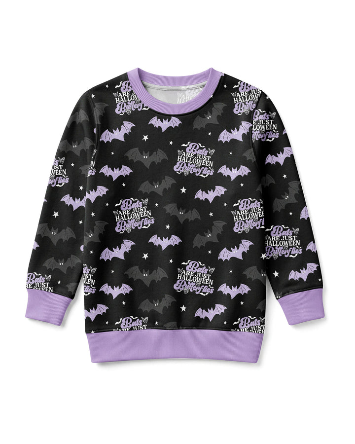 Halloween Butterflies Bamboo Crewneck Sweatshirt