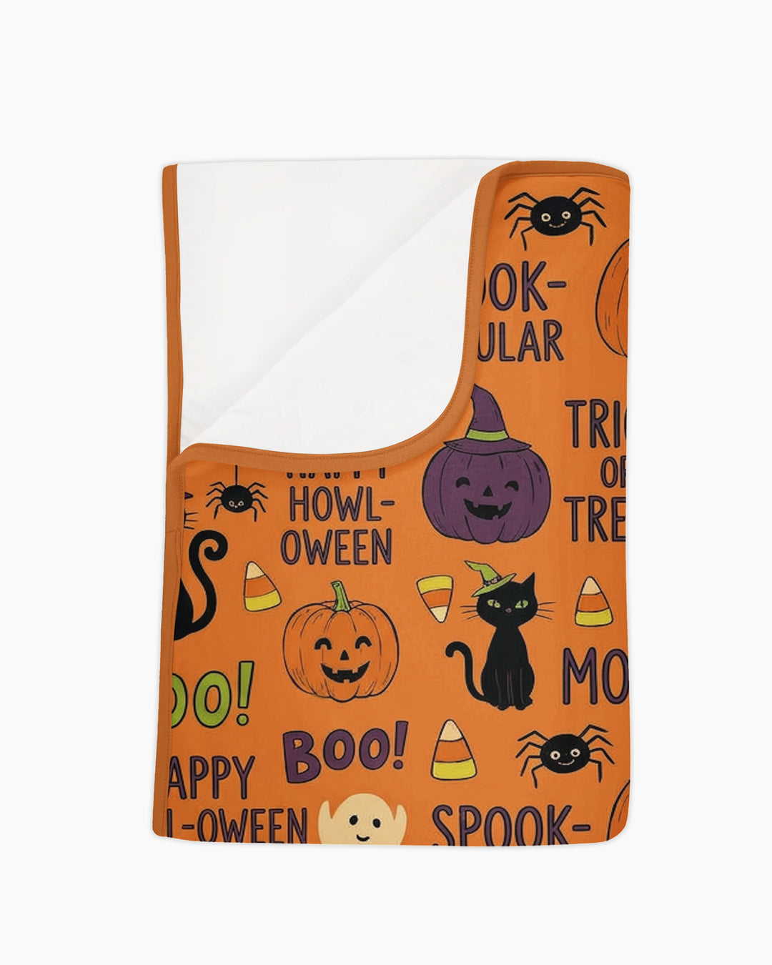 Spooky Paw Cuddles Bamboo Blanket