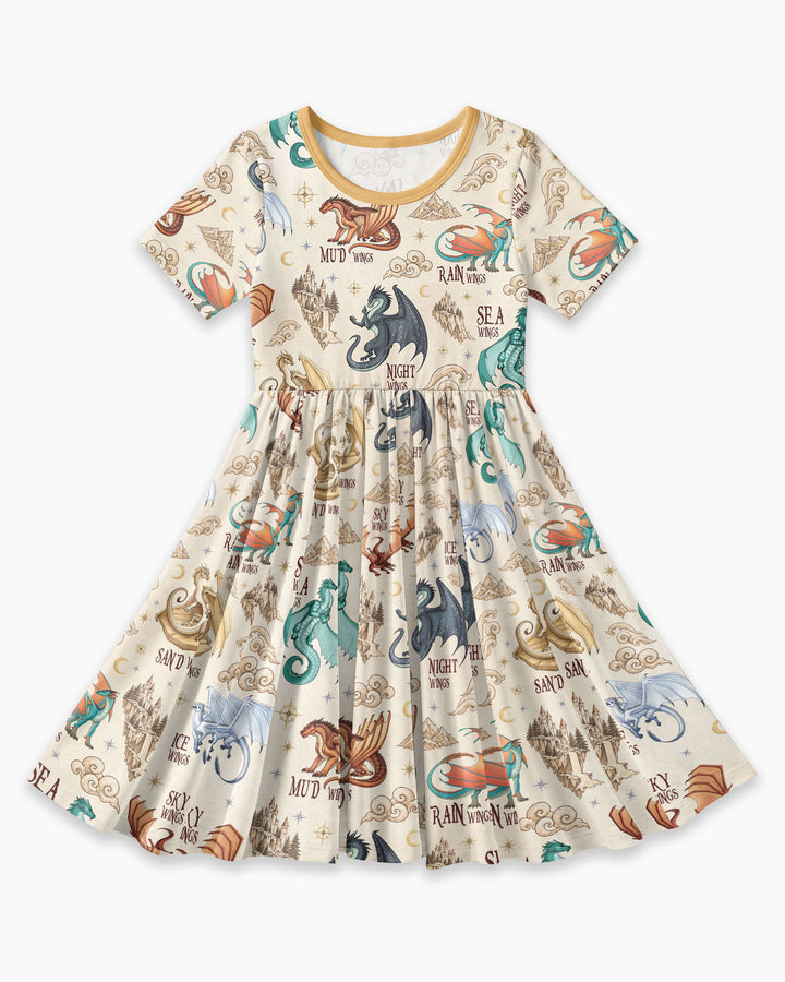 Elemental Dragons Bamboo Twirl Dress
