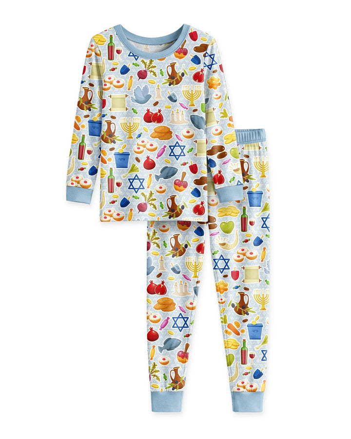 Shana Tovah Bamboo Two Piece Long Sleeve Pajama Set