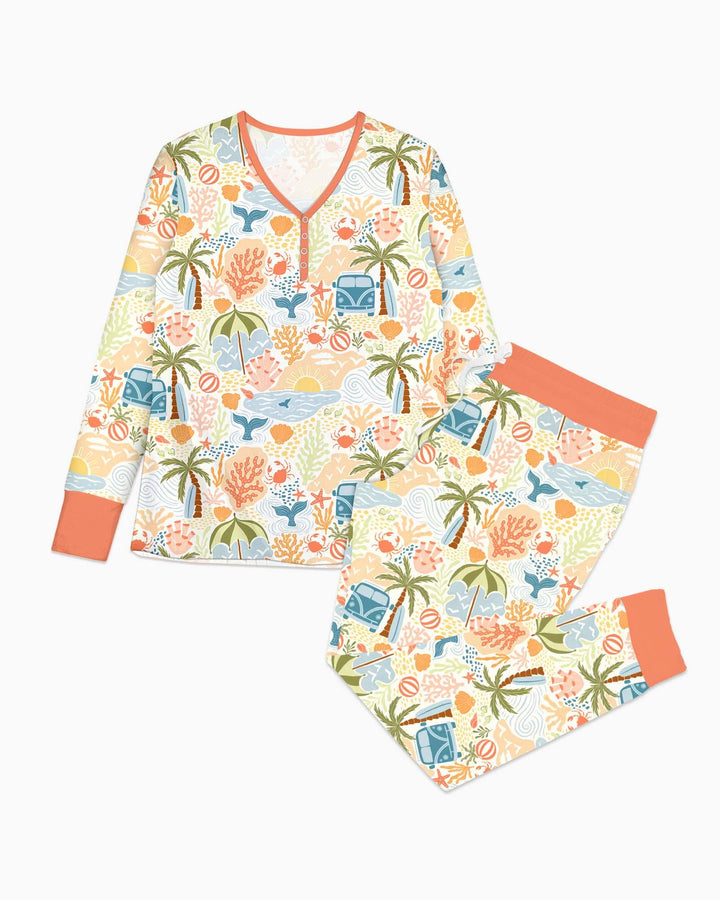 Beachy Boho Bamboo Women Pajama Set