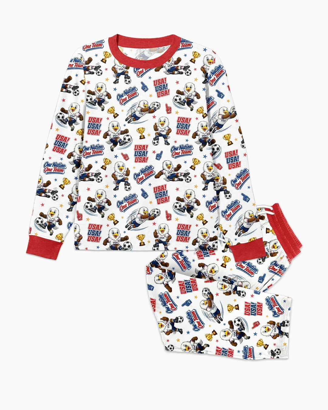 Soccer One Nation One Team Bamboo Men's Pajama Set