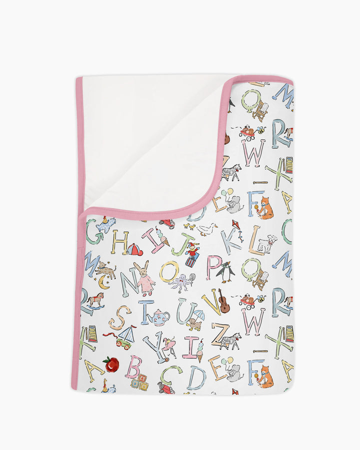 ABC Whimsy Bamboo Blanket