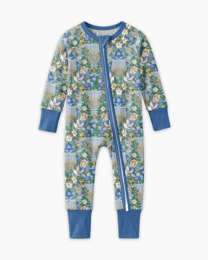 Hanukkah the Festival of Lights Mommy & Me Matching Bamboo Convertible Zippy