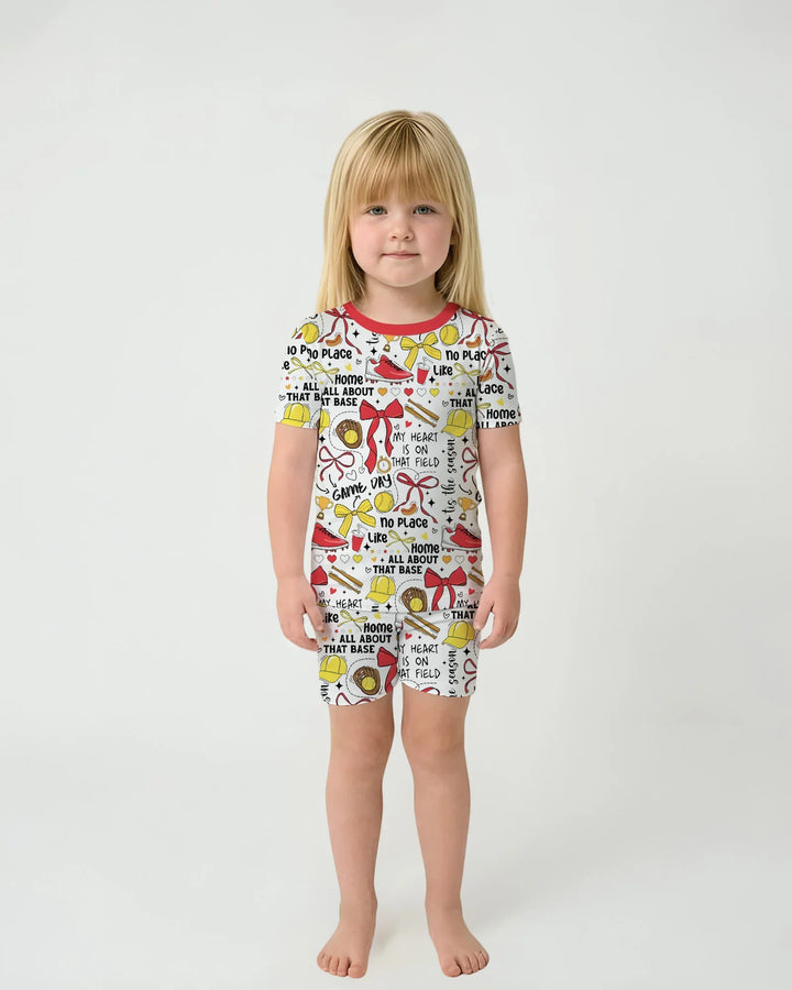 All About That Base Bamboo Two Piece Short Sleeve Shorts Pajama Set