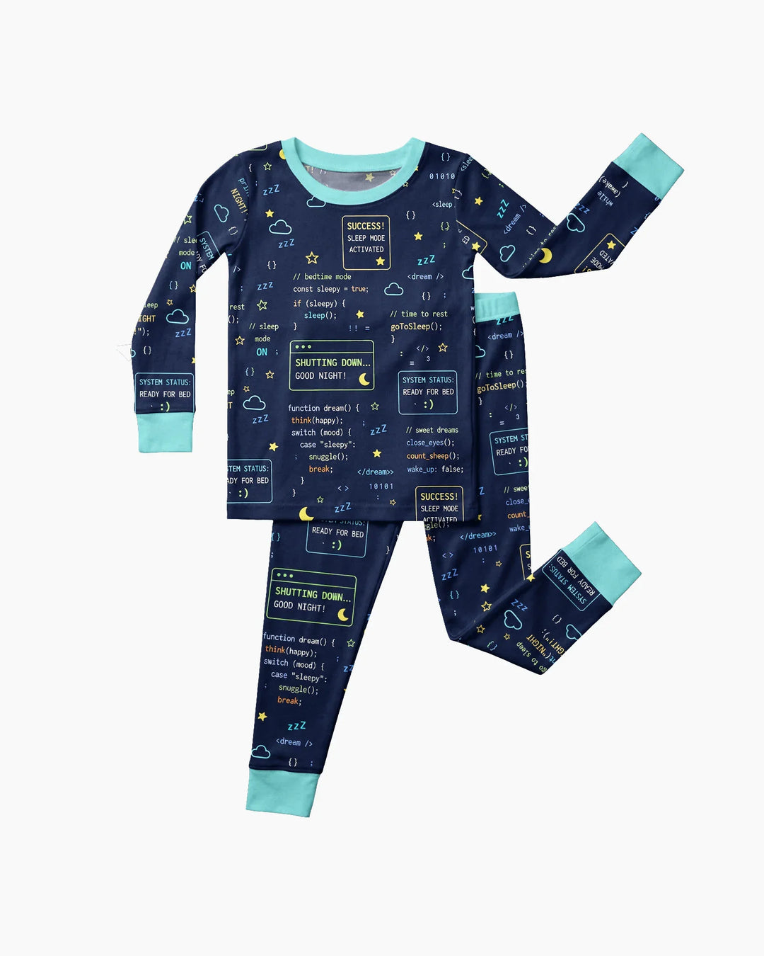 It Techy Job Matching Dad and Son Bamboo Two Piece Long Sleeve Pajama Set