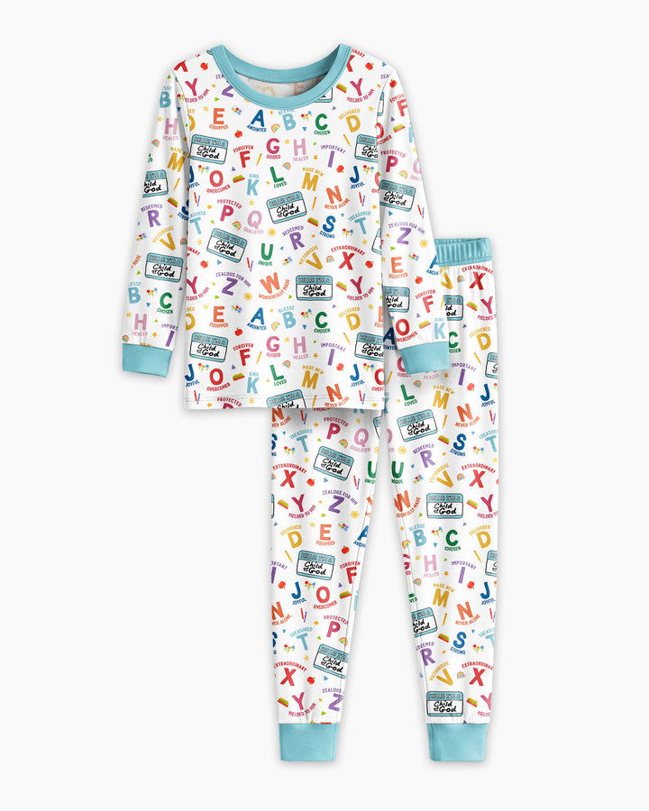 I'm A Child Of God ABCs Bamboo Two Piece Long Sleeve Pajama Set