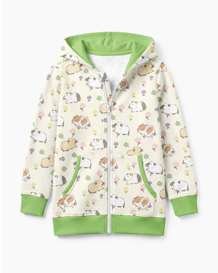 Guinea Pig Garden Bamboo Zip Hoodie