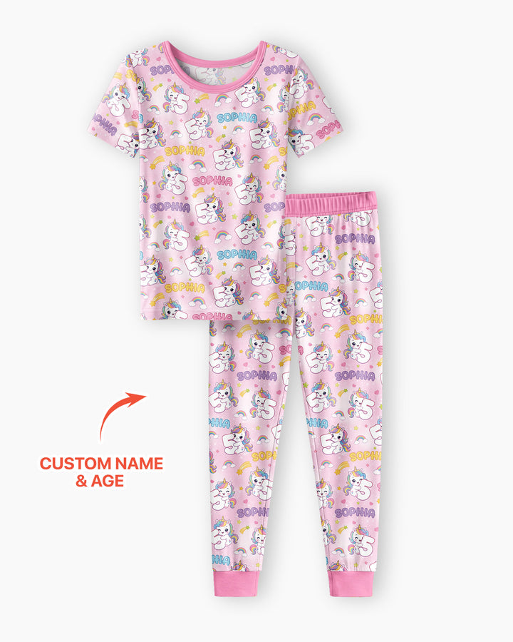 CUSTOM Template Bamboo Two Piece Short Sleeve Pyjamas Set