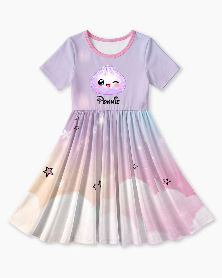 Cute Dumpling Bamboo Twirl Dress