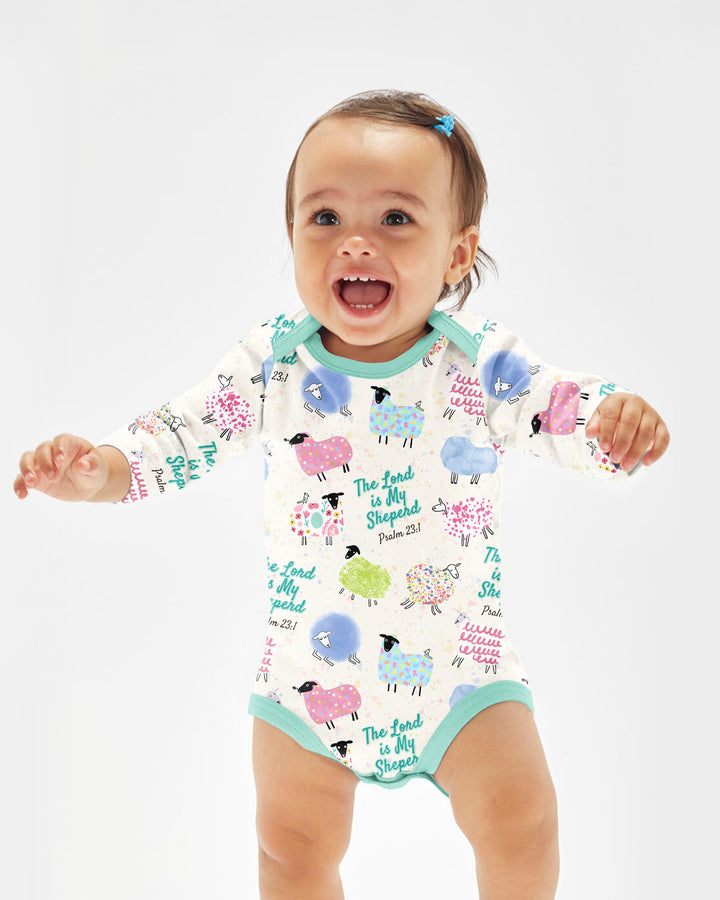 The Lord Is My Shepherd Psalm 23 Bamboo Bodysuit