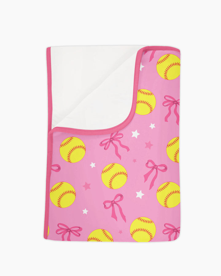 Softball Lovers Bamboo Blanket