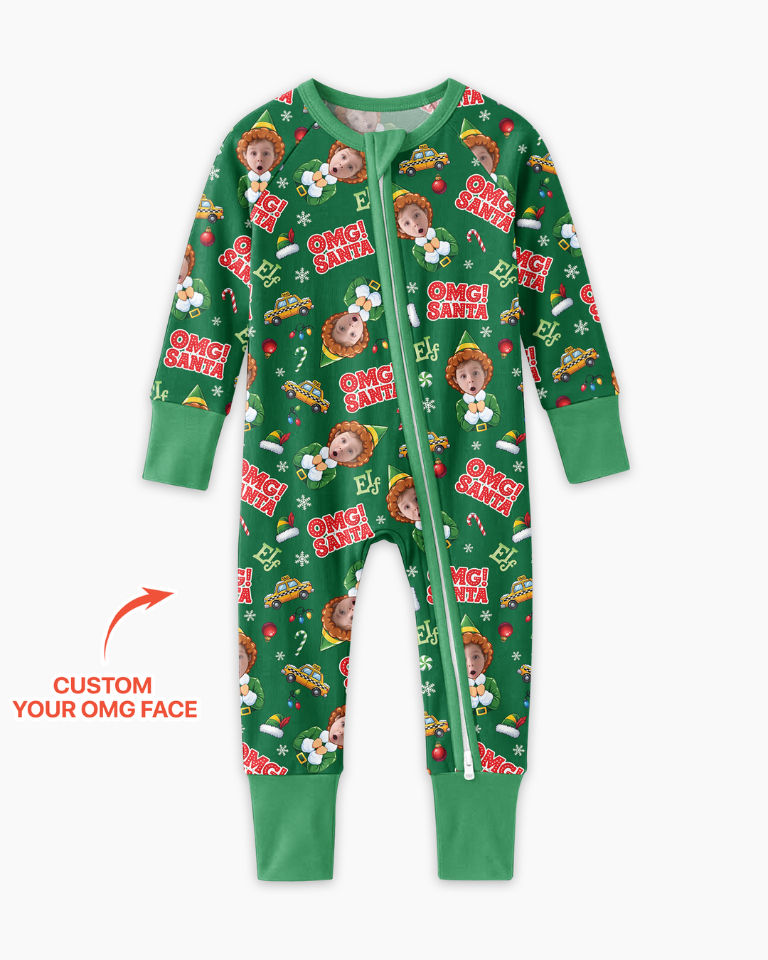 Custom Image OMG Santa Bamboo Convertible Zippy