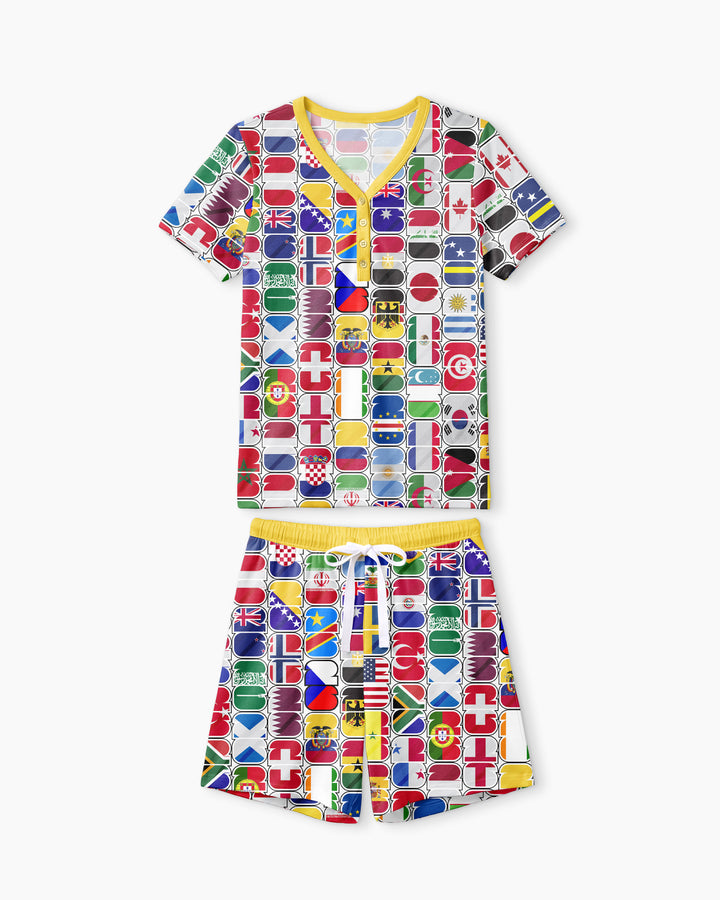 We Are 26 Family Matching Bamboo Women Short Sleeve Short Pajama Set
