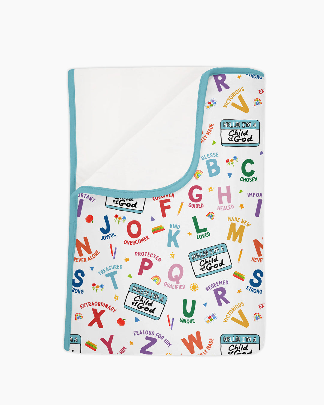 I'm A Child Of God ABCs Bamboo Blanket