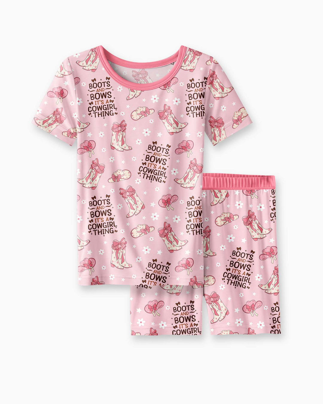Template Bamboo Two Piece Short Sleeve Shorts Pyjamas Set