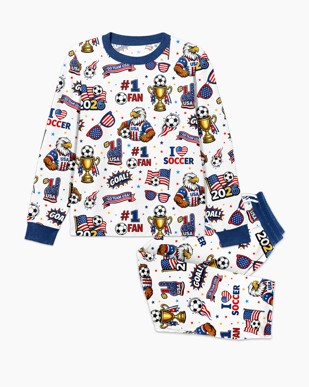 USA Soccer 2026 Party Bamboo Men's Pajama Set
