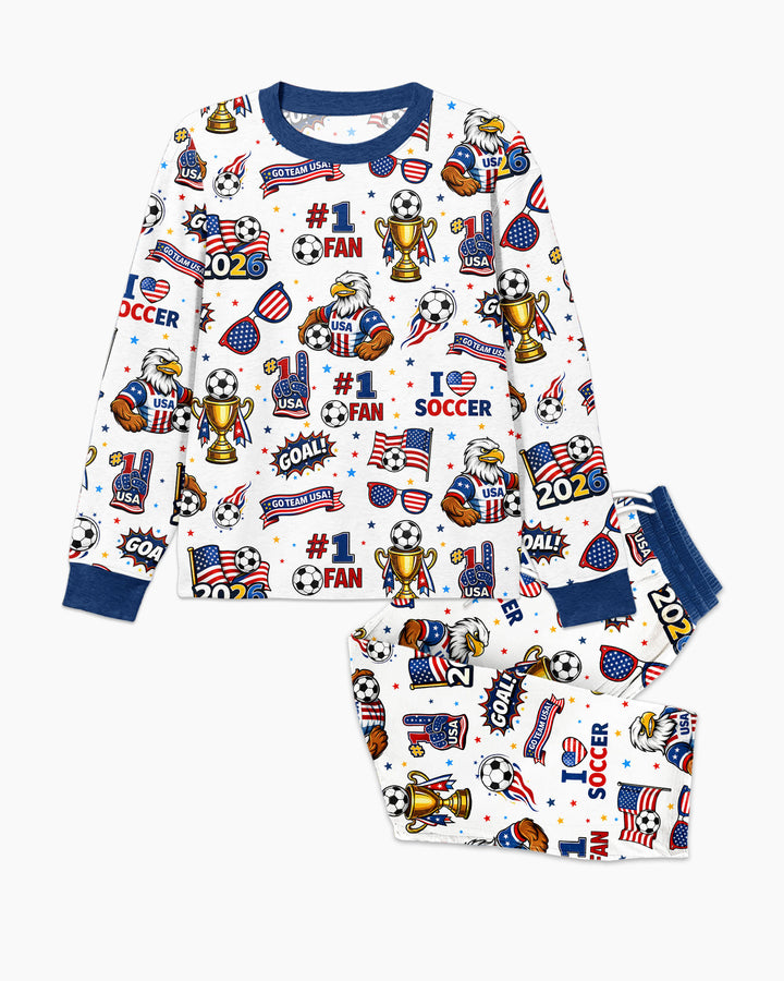 USA Soccer 2026 Party Bamboo Men's Pajama Set