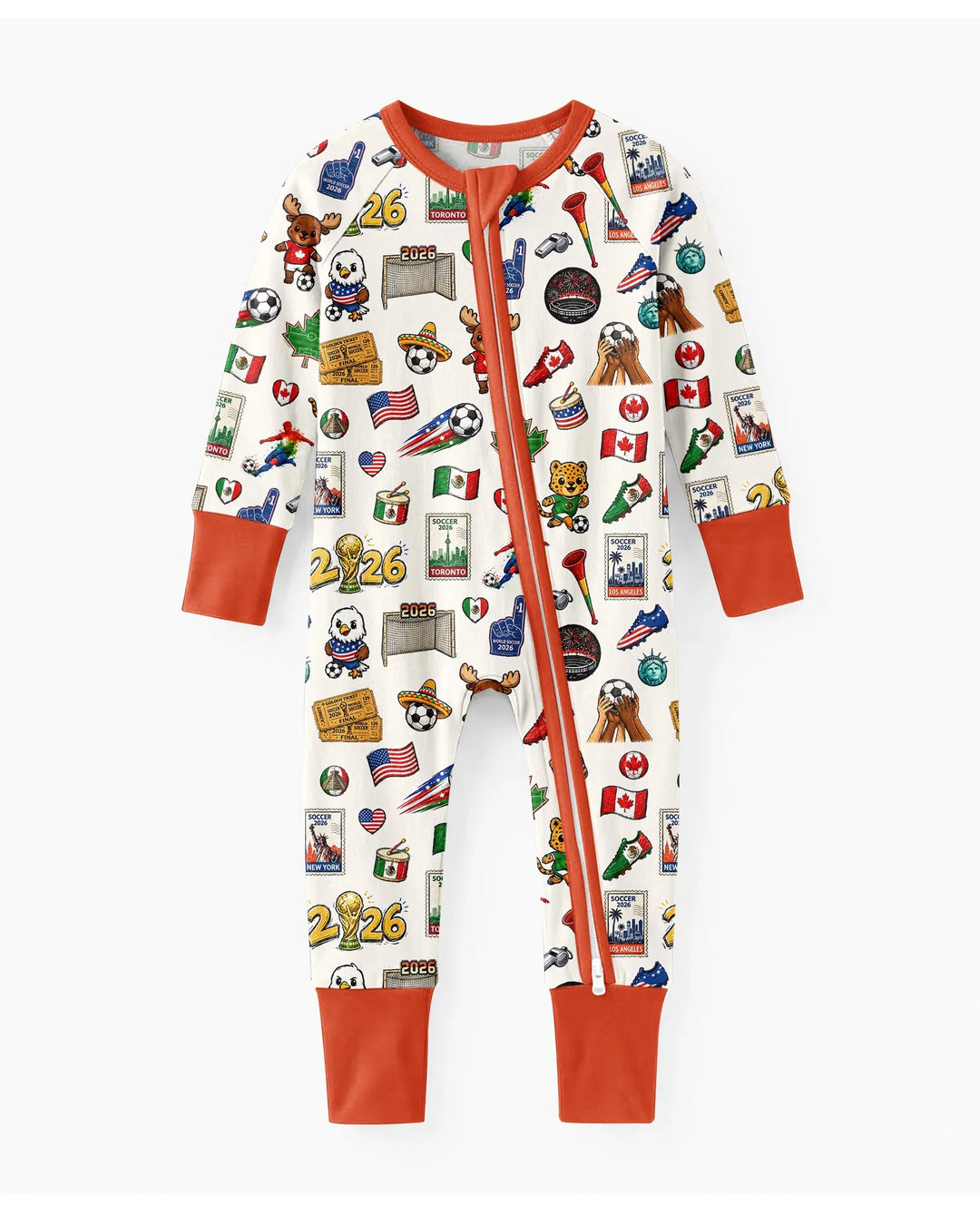 Soccer Cup 2026 Family Matching Bamboo Convertible Zippy