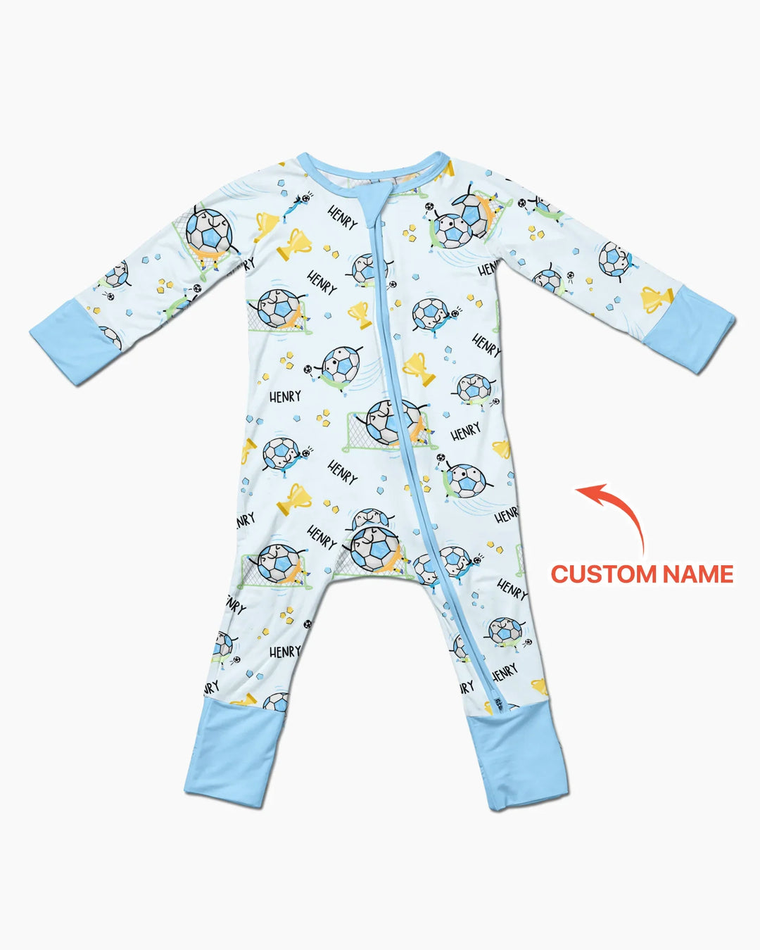 Custom Name Soccer Dad Team Matching Bamboo Convertible Zippy