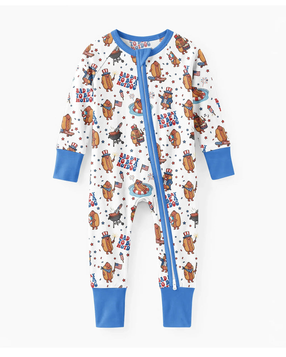 Hot Dog Patriotic Bamboo Convertible Zippy