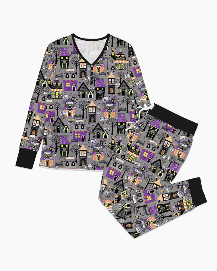 Halloween Hometown Bamboo Women Pajama Set