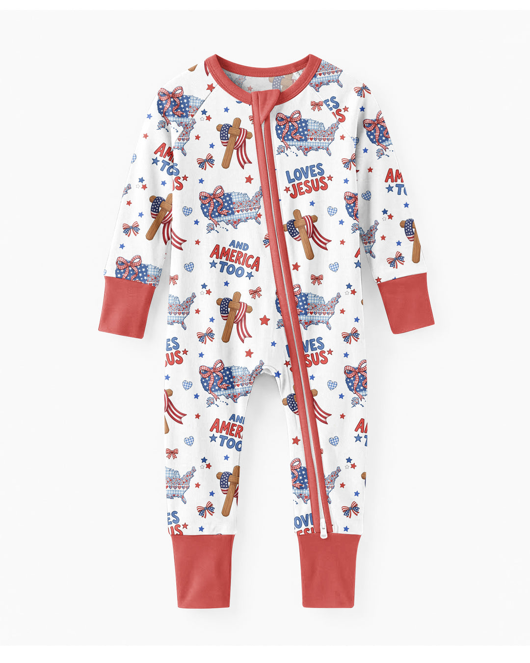 Loves Jesus And America Too Bamboo Convertible Zippy