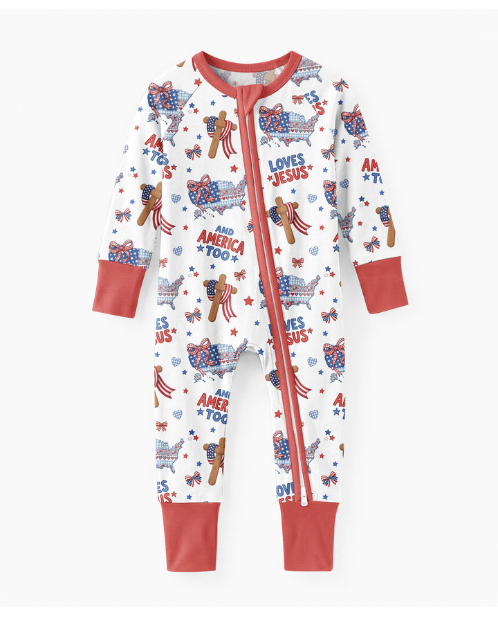 Loves Jesus And America Too Bamboo Convertible Zippy
