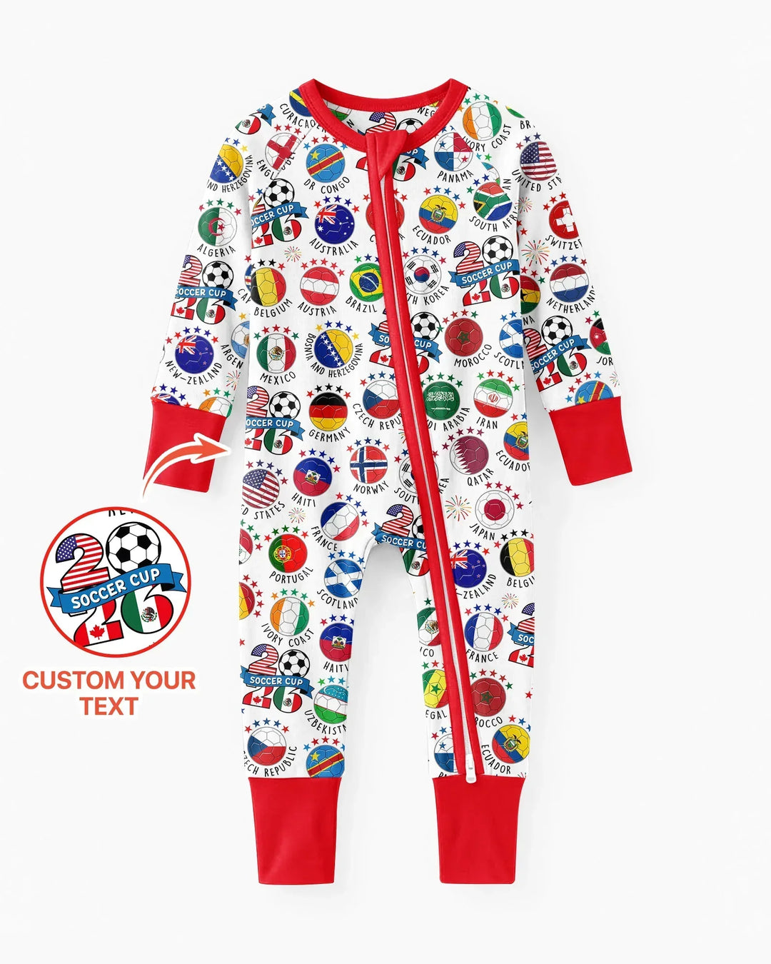 The World Plays Here 2026 Soccer Tour Bamboo Convertible Zippy