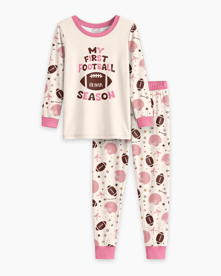 My First Football Season Bamboo Two Piece Long Sleeve Pajama Set