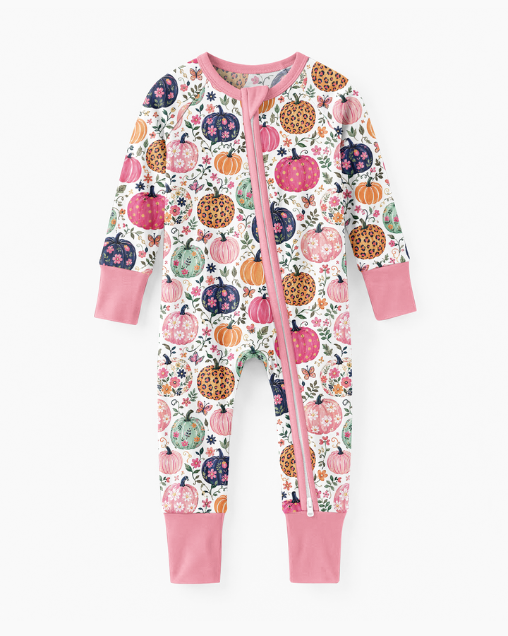Floral Pumpkin Bamboo Convertible Zippy
