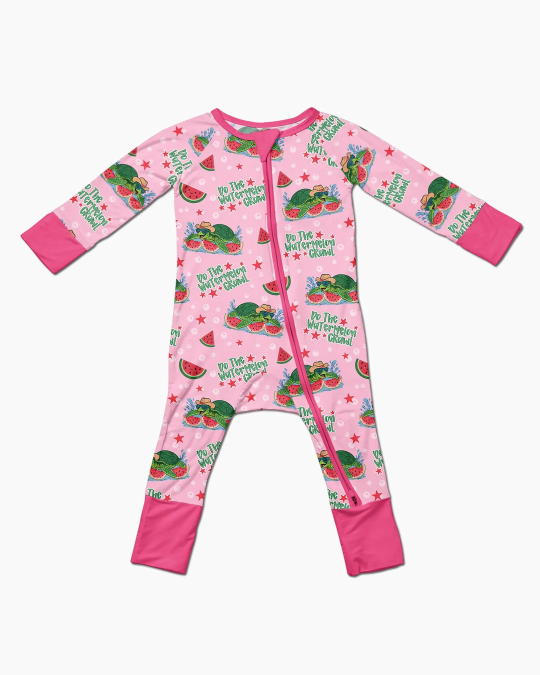 Watermelon Turtle Family Matching Bamboo Convertible Zippy